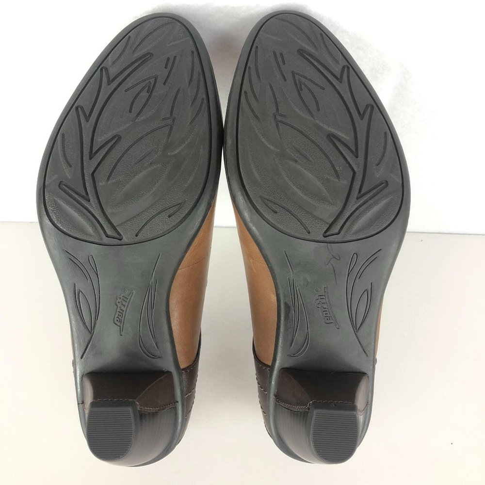 *SOLD* Earth Garnet Almond Brown Ankle Strap Heels Sz 8B - Picture 6 of 9